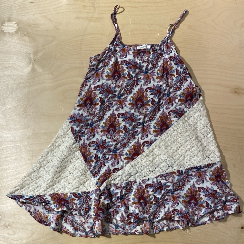 Umgee Multicolor Floral Dress Small (OF)